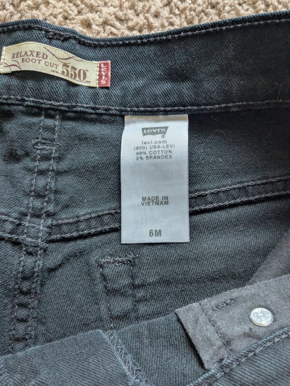 🖤 Levi's 550 Relaxed Bootcut - Picture 4 of 7